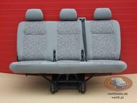 Bench rear triple seat VW T5 Transporter OX | SET TO SECOND ROW belts mounts