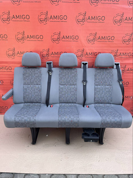 Seat VW Crafter I Mercedes Sprinter W906 2006-2016 rear triple bench OX armrest