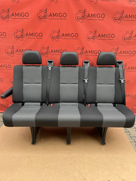 Seat VW Crafter I 2006-2016 Mercedes Sprinter 906 rear triple bench TASAMO