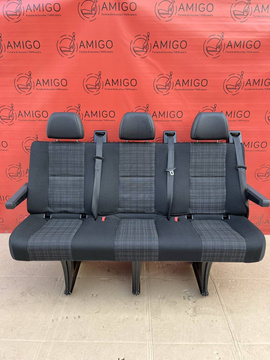 Seat Mercedes Sprinter 906 VW Crafter I 2006-2016 rear triple bench Tunja isofix