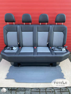 Seat VW Crafter II MAN TGE 2016-2023 quadruple rear four-seats bench belts