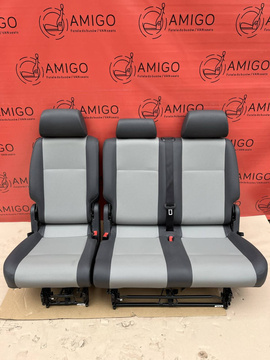 Seat rear bench double VW Caddy second row MESH