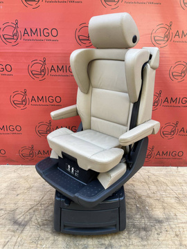 Seat VW T5.1 T5 Multivan Caravelle Dessert beige leather swivel rear for child t6
