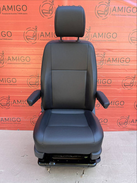 Seat VW T6 front UK passenger EU driver Mest Titan black adjustments armrests