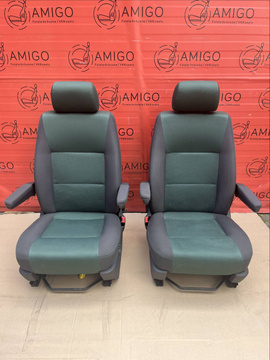 Driver passenger seat VW T5 DUO Green Multivan Caravelle Airbag Heated