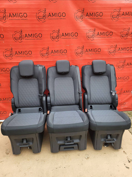 Seat 1+1+1 Ford Transit Tourneo Custom V710 2024-2025 bench rear seats triple single