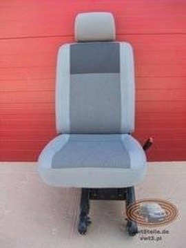 VW T5 T6 seat rear single second row Timo grey LHD | SET BELT MOUNTS