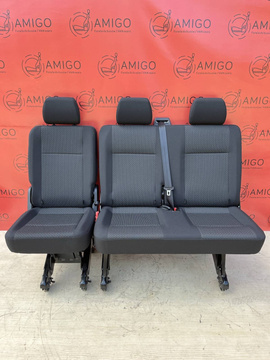 Bench rear triple seat VW T6 T5 Transporter KUTAMO single + double LHD