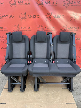 Seat Ford Transit Custom bench rear seats double single Quadrant 2nd row LHD