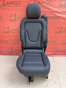 Seat single rear right side Mercedes V-class W447 Black Nappa Leather