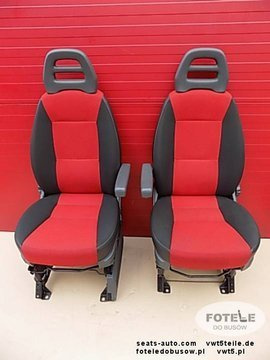 Seat Fiat Ducato Boxer Jumper Relay set Seats left right front red adjustments
