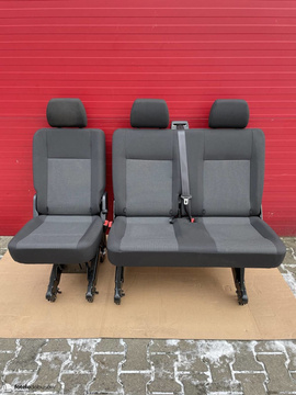 Bench rear triple seat VW T6.1 T6 Transporter Double Grid single + double LHD