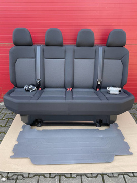Seat VW Crafter II MAN TGE 2016-2022 quadruple rear four-seats bench belts