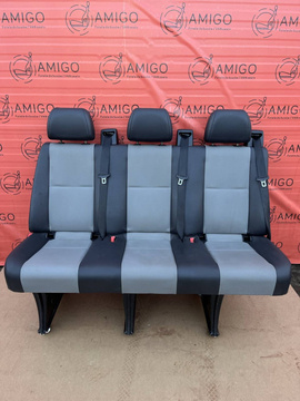 Seat Mercedes Sprinter W906 VW Crafter I 2006-2016 rear triple bench