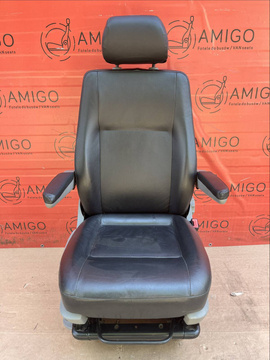 EU passenger | UK driver Captain Seat VW T5 T6 adjustments armrests black faux leather