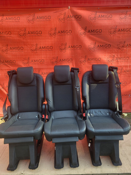 Seat 1+1+1 Ford Transit Custom 2013-2023 bench rear seats triple single LHD