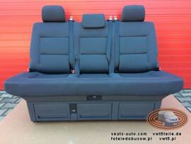 Bench rear triple seat VW T5 Multivan Caravelle Anthracite Duo