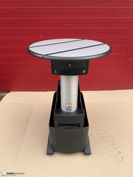 VW T6 T5 Multivan Caravelle rear table for rails titan black