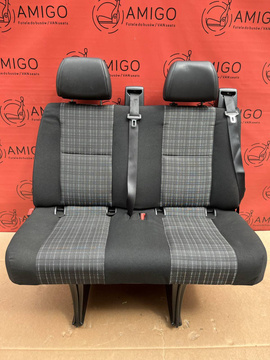 Seat Mercedes Sprinter W906 rear double bench seat with armrests isofix TUNJA