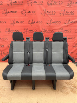 Seat Mercedes Sprinter W906 VW Crafter I 2006-2016 rear triple bench Brassao