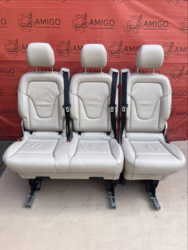 Rear Seats 2+1 bench single seat MERCEDES W447 V class RHD
