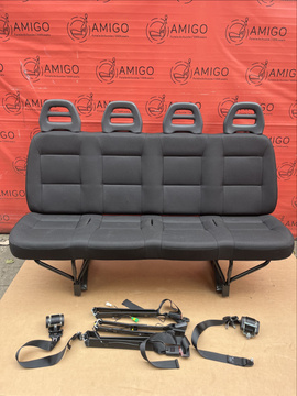Seat Fiat Ducato Boxer Jumper Citroën Relay bench rear DOKA Crew Cab quadruple