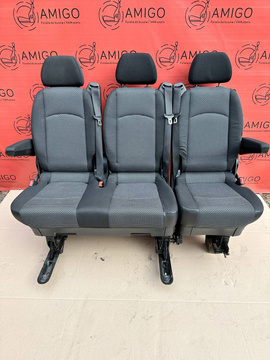 Rear Seats 2+1 bench single seat MERCEDES W639 Vito Tourer Lima Viano comfor RHD