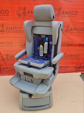 Seat VW T5.1 T5 Multivan Caravelle DUO grey swivel rear for child