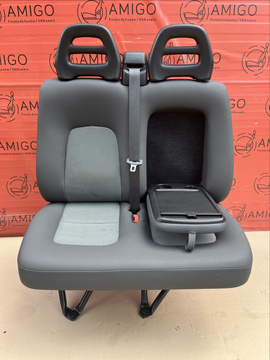 Seat Fiat Ducato Boxer Jumper Relay double front bench cupholder passenger LHD 2002-2006