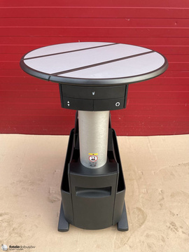 VW T6 T5 Multivan Caravelle rear table for rails titan black