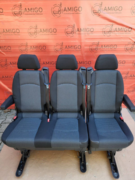 Rear Seats 2+1 bench single seat MERCEDES W639 Vito Tourer Lima RHD
